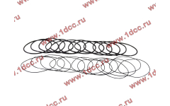 Кольцо уплотнительное гильзы цилиндра (комплект 12 тонких и 12 толстых) двигатель TD226B6G фото Архангельск